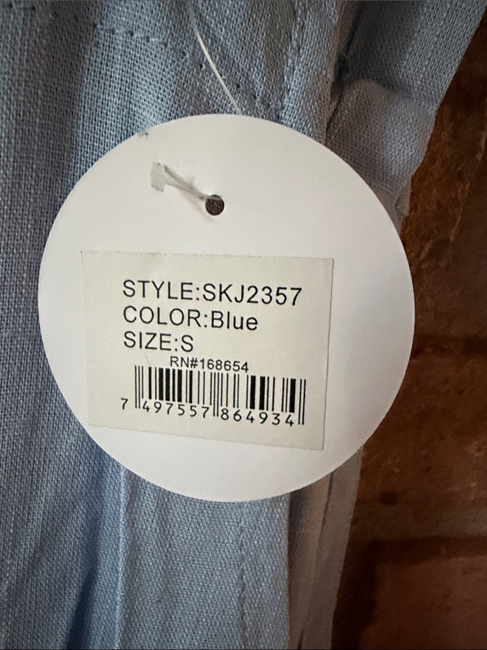 Women's Light Blue Wide-Leg Denim-Style Overalls - Picture 11 of 14